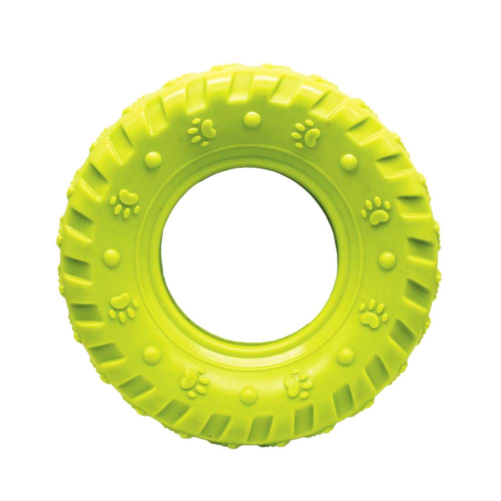 Grrrelli Rubber Tough Dog Toys Treat Fillers & Tyres Ropes Tuggers Throw Fetch - Picture 13 of 14