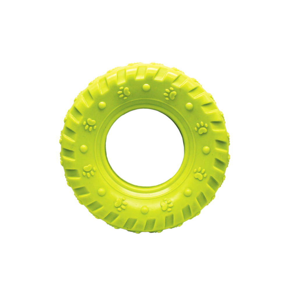 Grrrelli Rubber Tough Dog Toys Treat Fillers & Tyres Ropes Tuggers Throw Fetch - Picture 12 of 14