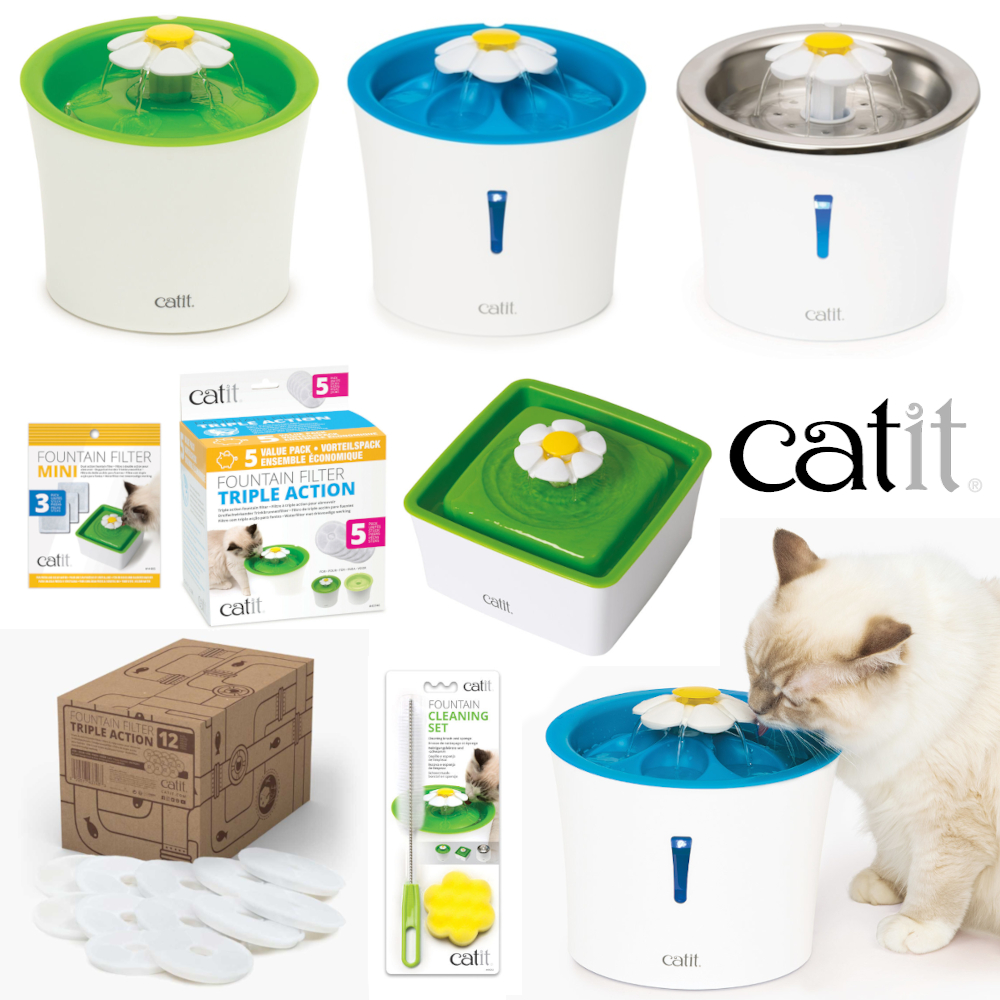 Catit Cat & Kitten Drinking Water Flower Fountains - Replacement ...