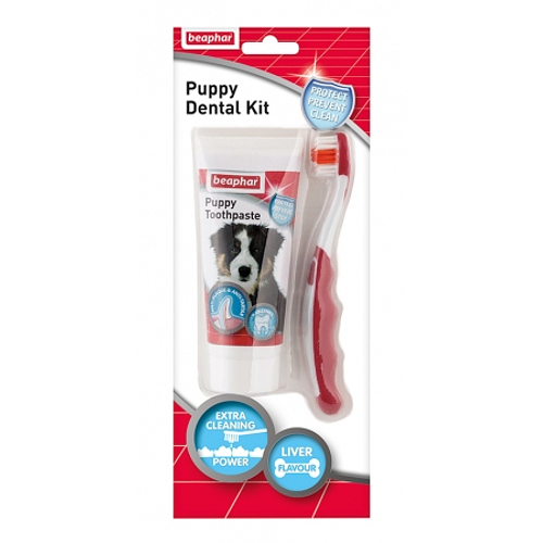 beaphar dog & cat dental sticks toothbrush toothpaste fresh breath spray treats image 1