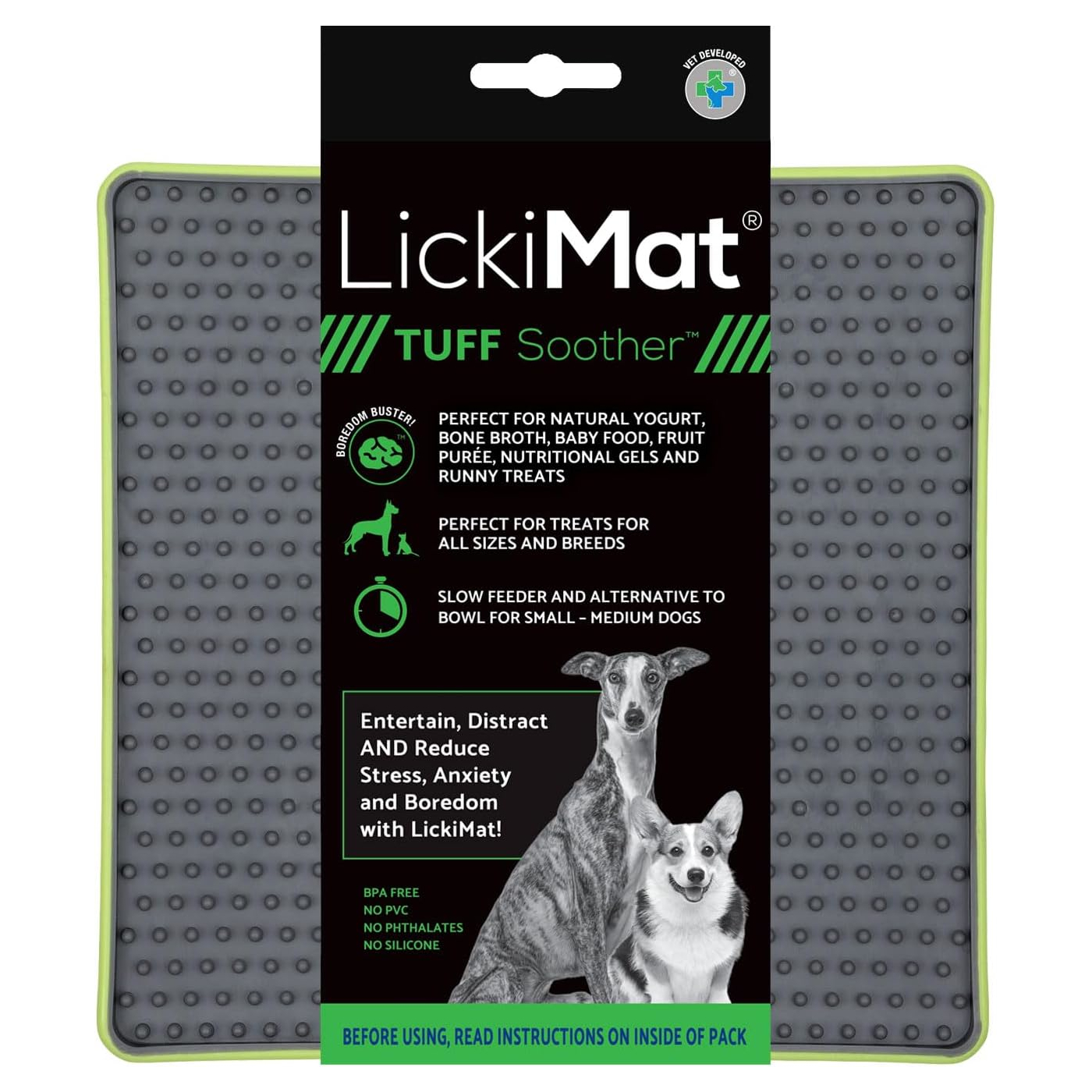 Dog Lick Mat LICKIMAT Dog Puppy Cat Treat Boredom Buster Interactive Slow Feeder - Picture 81 of 96