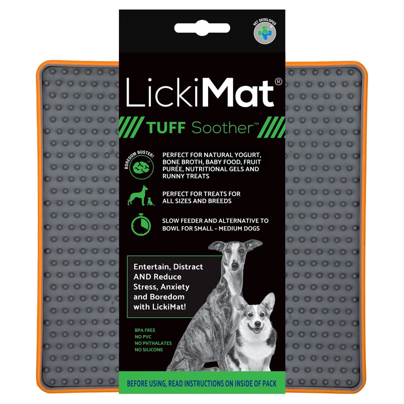 Dog Lick Mat LICKIMAT Dog Puppy Cat Treat Boredom Buster Interactive Slow Feeder - Picture 82 of 96