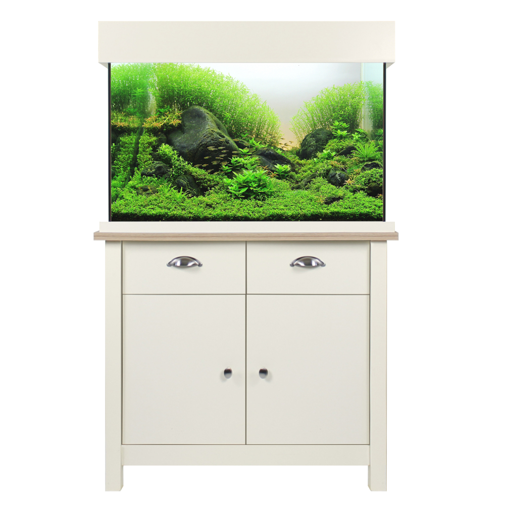 Aqua One Aqua One Shade White OakStyle 145 Fish Tank & Cabinet ExDisplay Aquarium & LED 