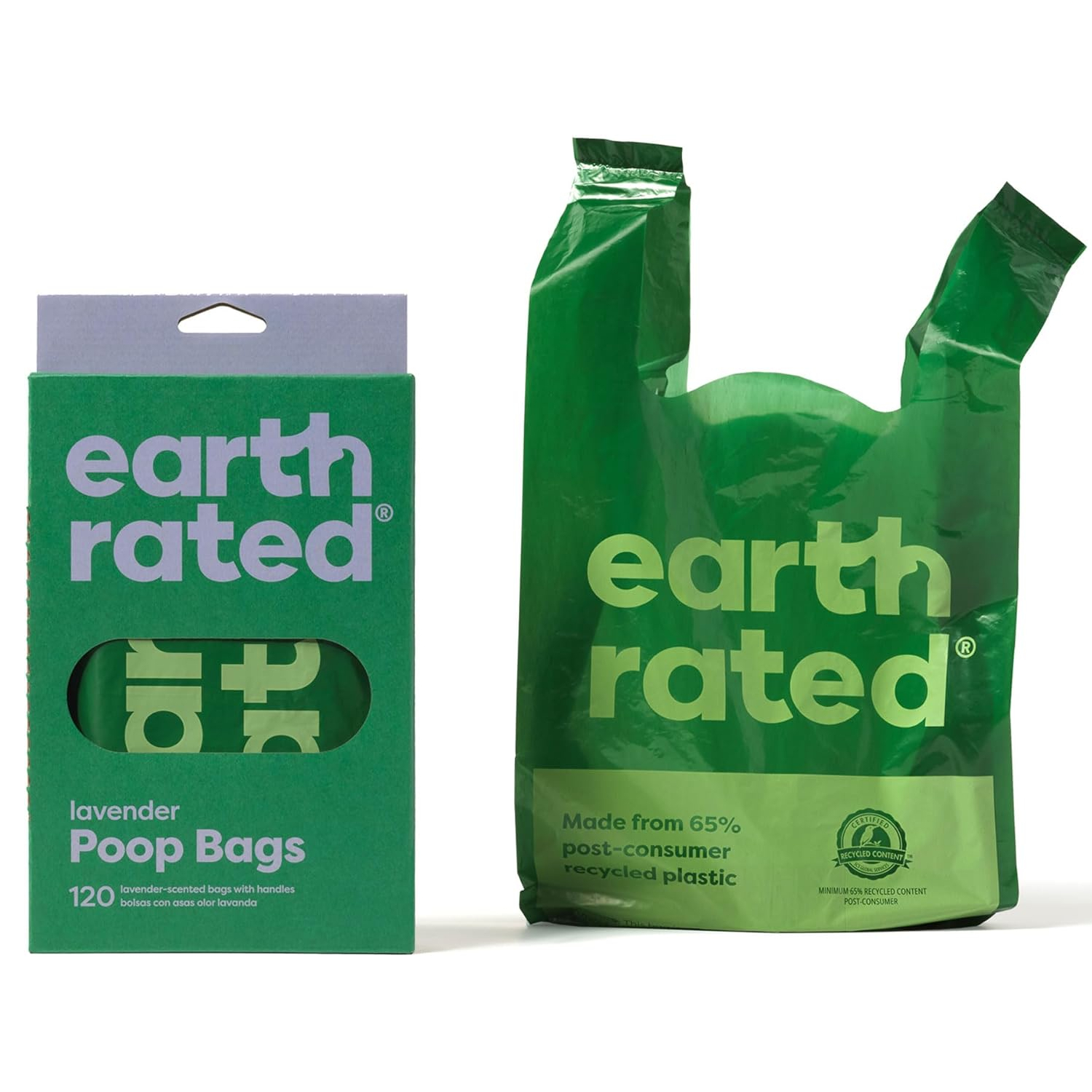 Earth Rated Dog Puppy Poo Bags Poop Waste Refill Roll Lavender Scented Dispenser - Picture 19 of 21