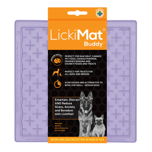 Dog Lick Mat LICKIMAT Dog Puppy Cat Treat Boredom Buster Interactive Slow Feeder - Picture 42 of 96