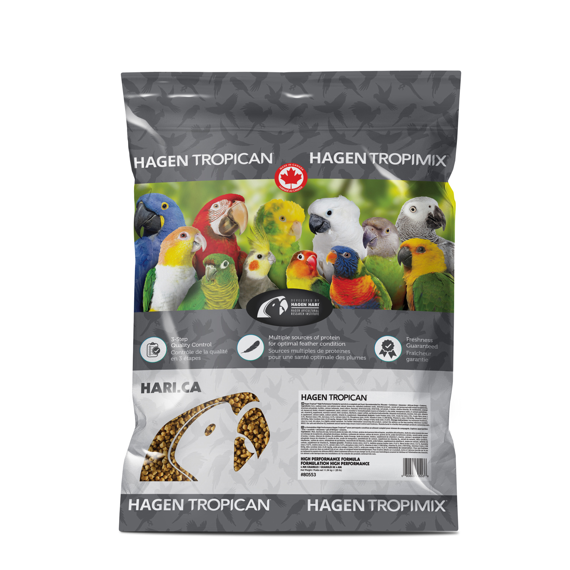 Parrot Bird Food Hagen Hari Tropican High Performance Granules Sticks Biscuits - Picture 8 of 8