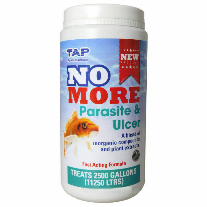 Tap NO MORE Parasite & Ulcer Treatment Koi Pond Fish Sores Spots