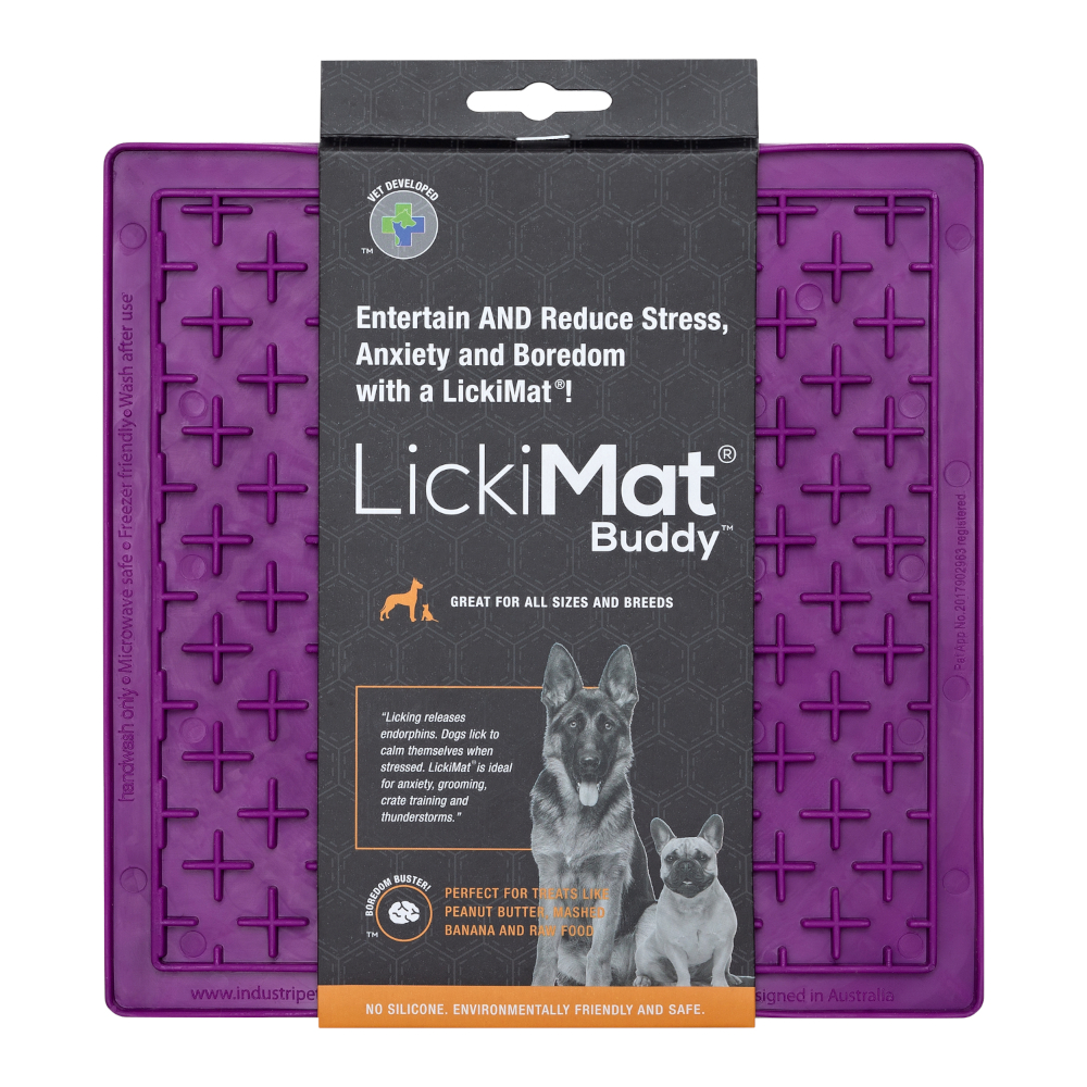 Dog Lick Mat LICKIMAT Dog Puppy Cat Treat Boredom Buster Interactive Slow Feeder - Picture 58 of 96