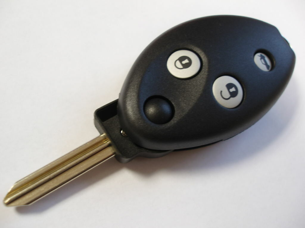 Custodia Chiave Auto Flip A 2 Pulsanti Per Citroen Xsara E Peugeot 107/207/307, Ricambio Con Lama VA2 Non Tagliata E Batteria CR1620 Inclusa