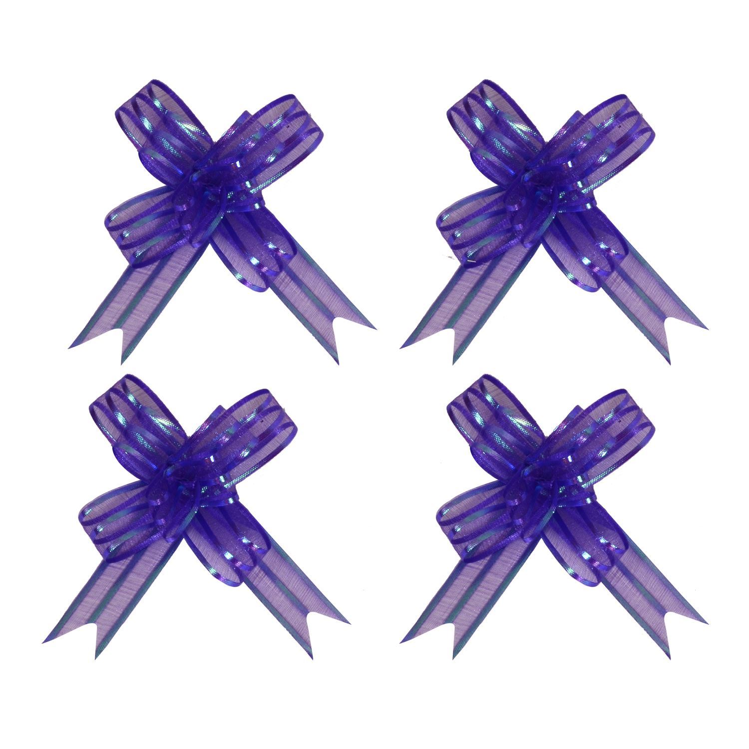 18mm Organza Butterfly Pull Bows Pack of 10 Premium Voile Pullbows 