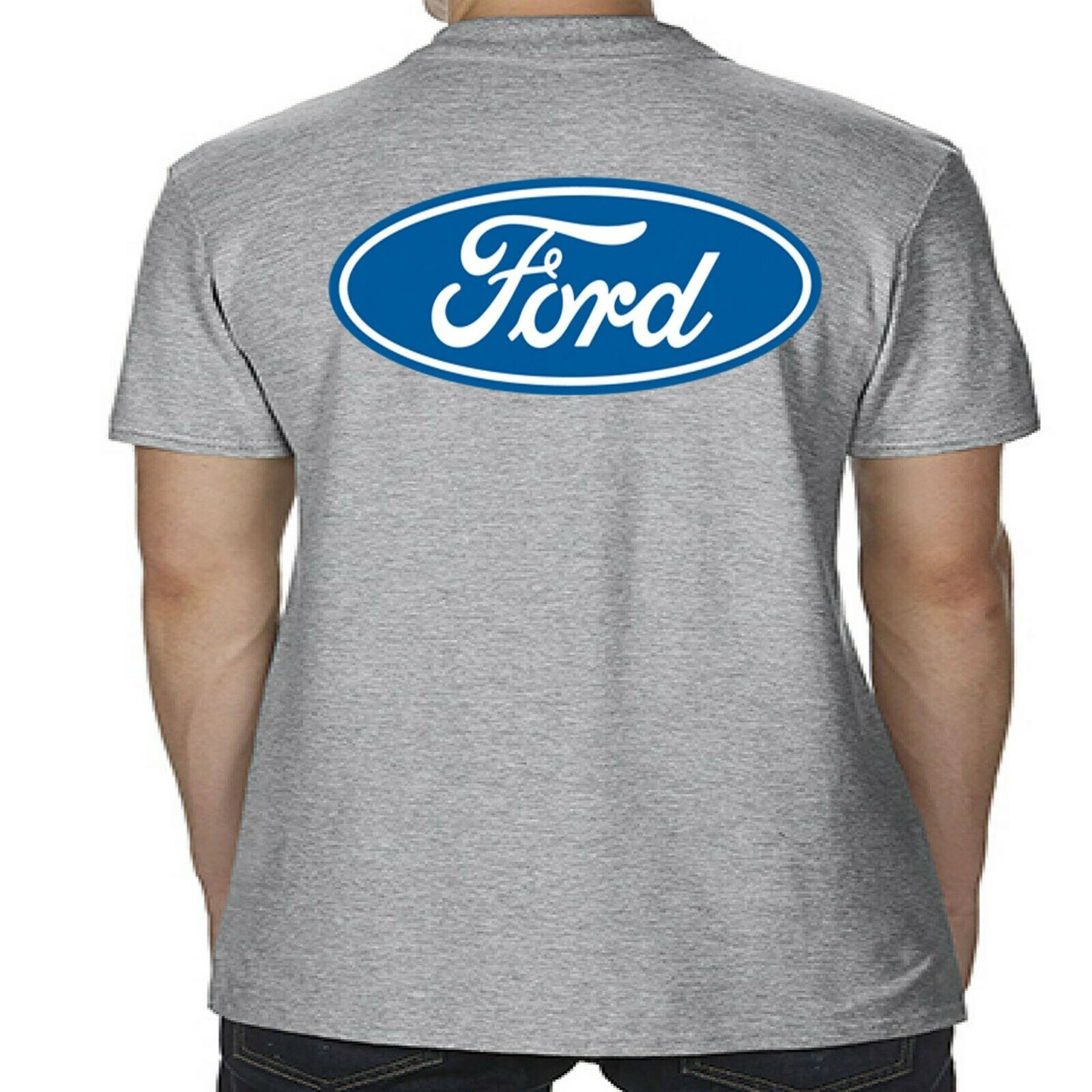 Mens Licensed Ford Polo Shirt Blue Logo Performance Modified RS ST GT ...