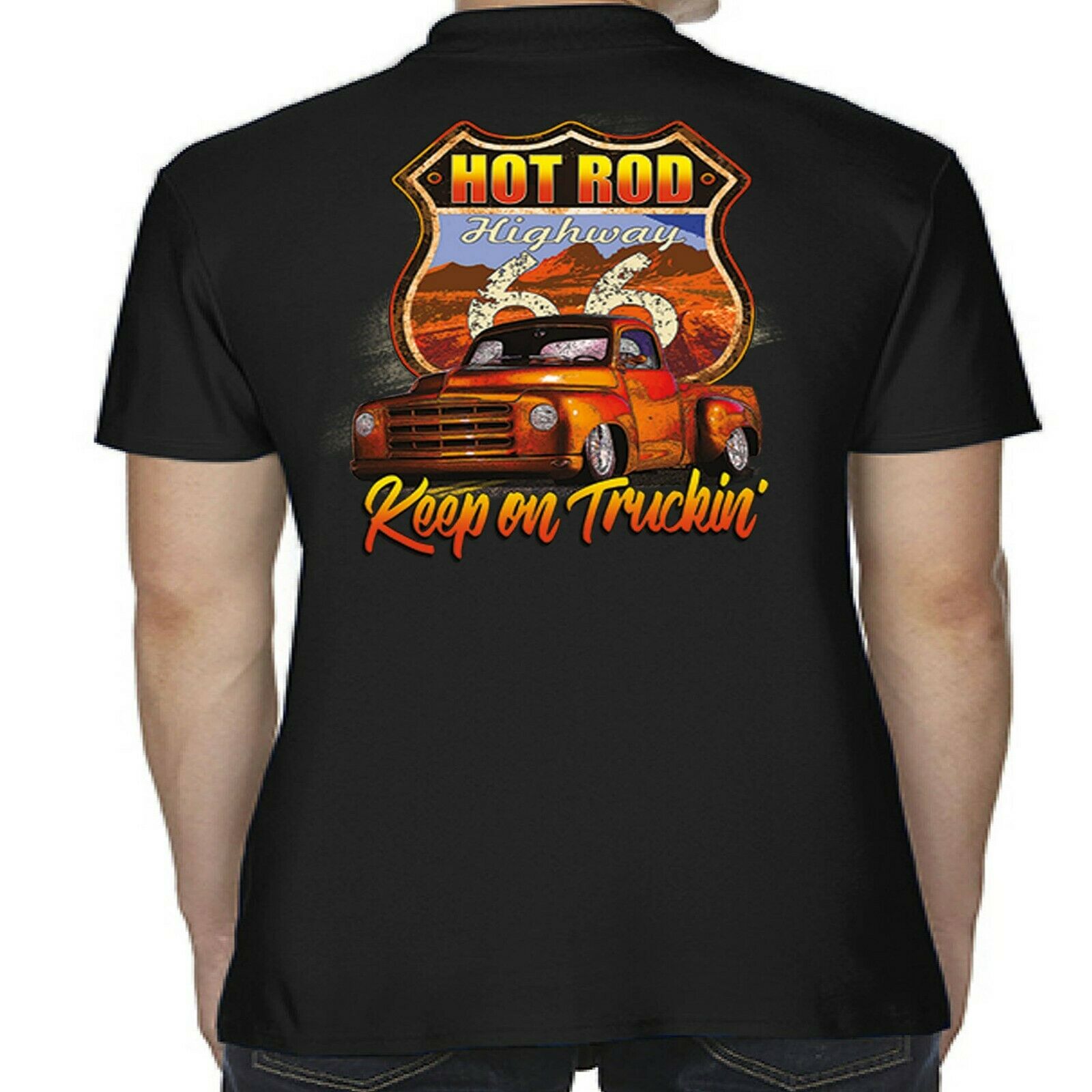 Mens Hotrod 58 Hot Rat Rod Polo Shirt 