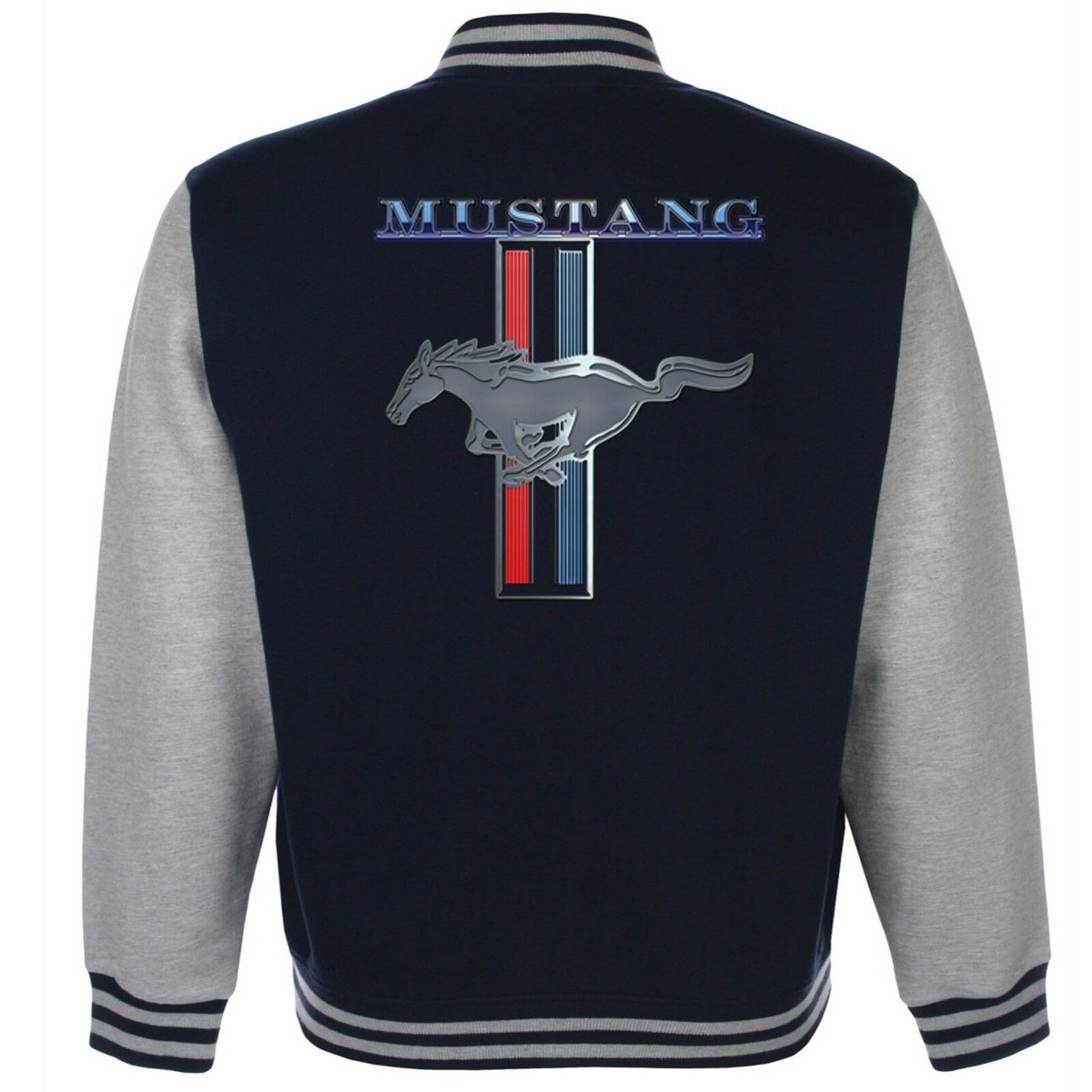 Children/'s Licensed Ford Mustang Pony V8 American Baseball Varsity Car Jacket