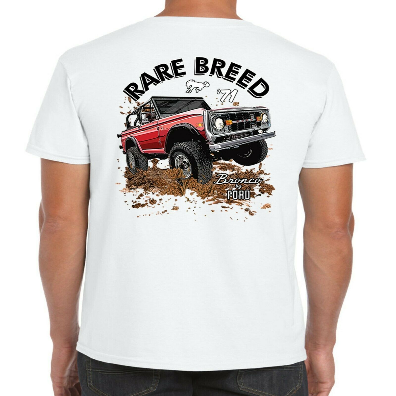 Mens Ford Bronco T Shirt American Classic Vintage Retro V8 4x4 Truck