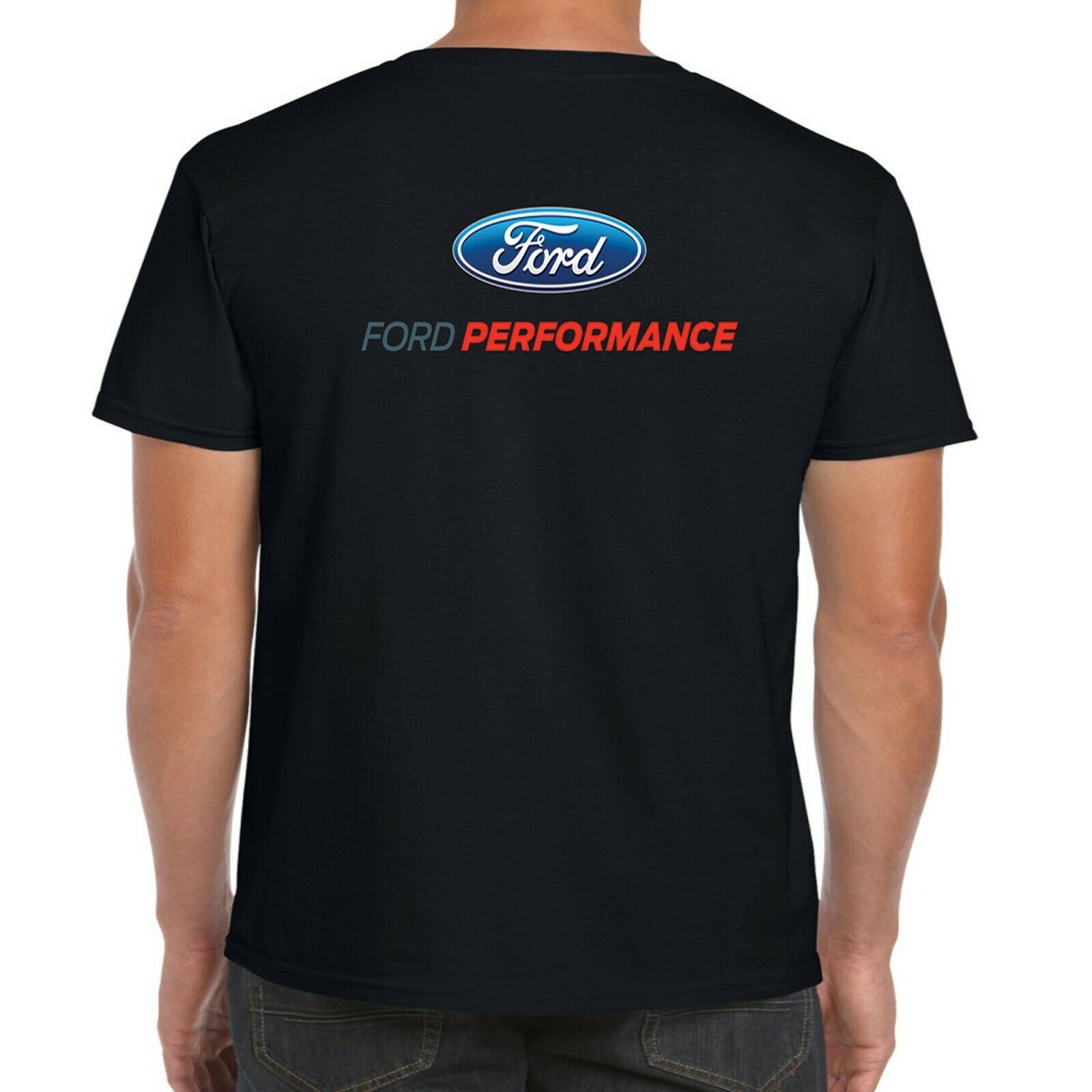 Mens Ford T Shirt Genuine Ford Performance Logo Motorsport Classic RS ST Car