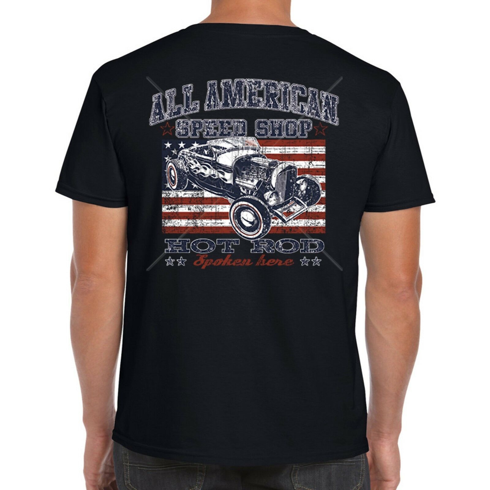 hot rod garage tshirts