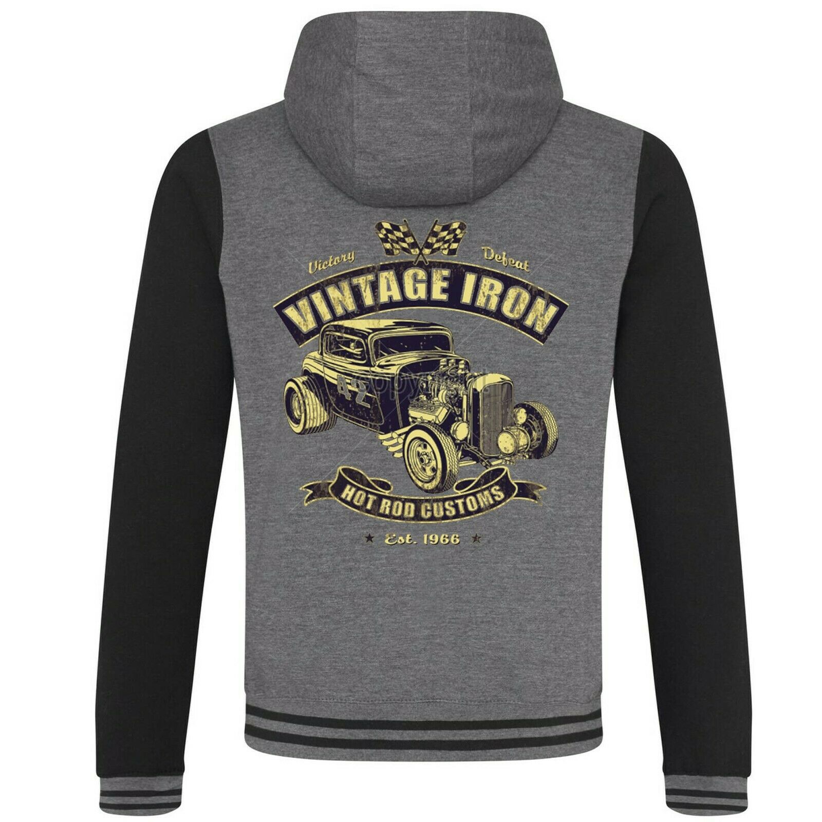 Hotrod 58 Hot Rat Rod Zip Hoody Hoodie American Classic Vintage Iron Garage 62