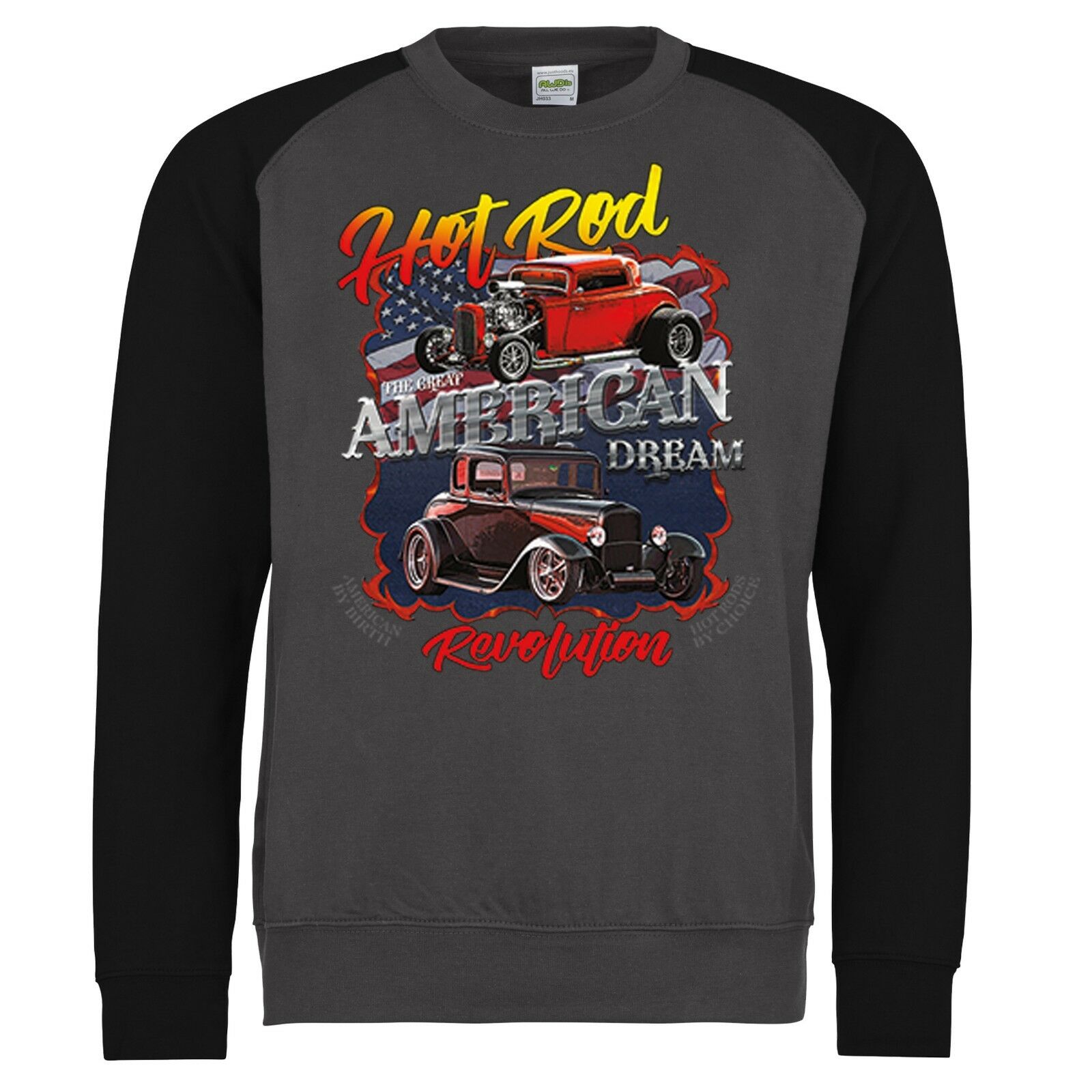 Hotrod 58 Hot Rat Rod Zip Hoody Hoodie American Classic Vintage Iron Garage 62