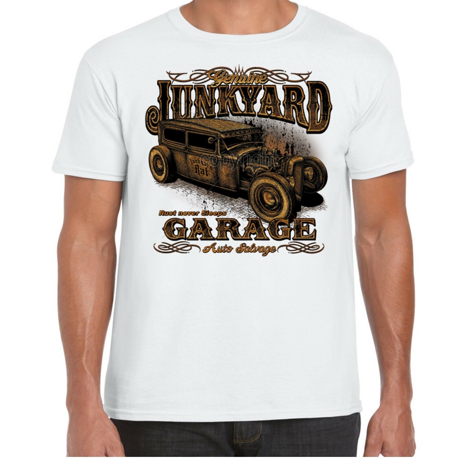 Hotrod 58 T Shirt Big And Tall Hot Rat Rod Classic American Street Car Garage 19 