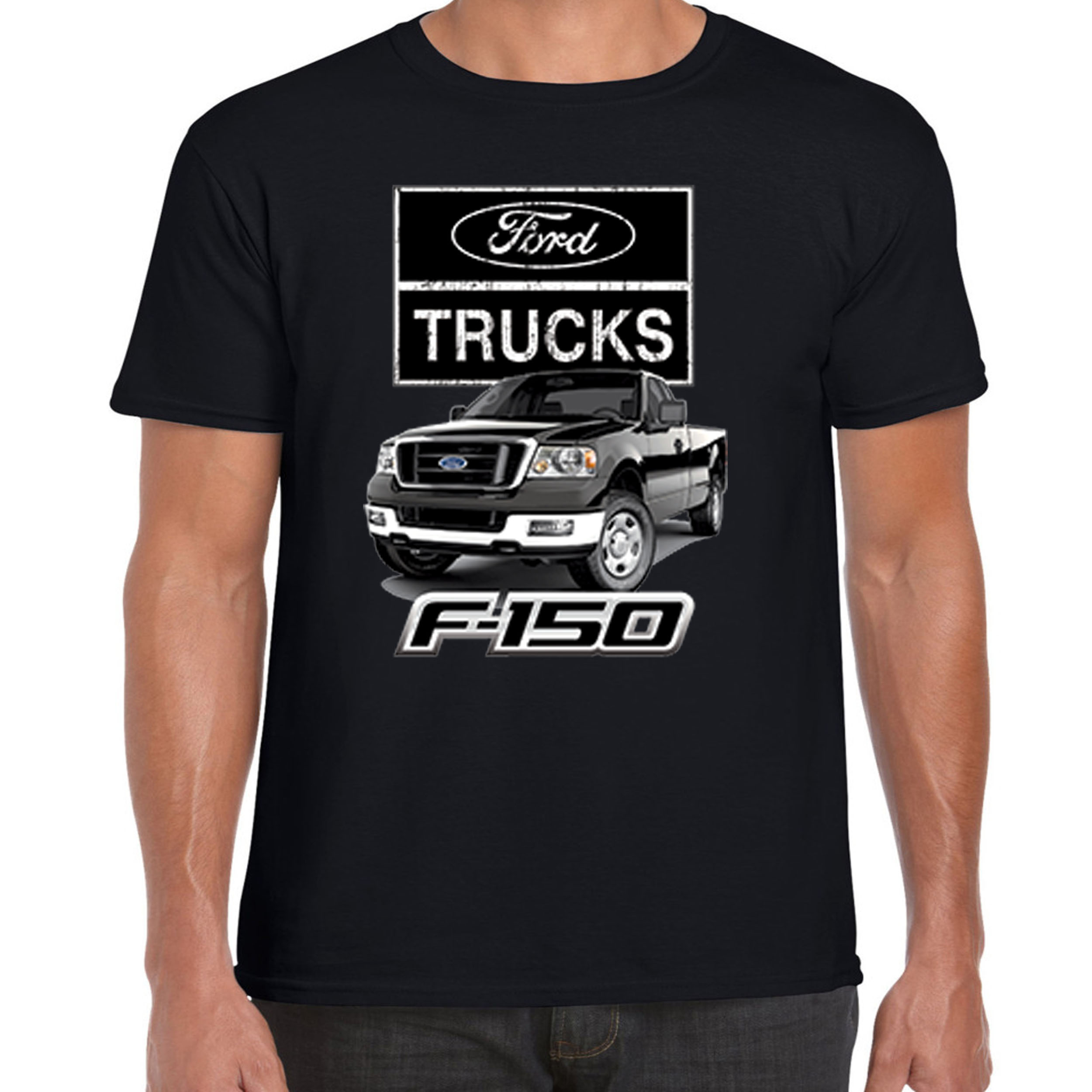 Mens Ford T Shirt Genuine Classic Trucks Vintage American Pick Up Truck Car F150 | eBay