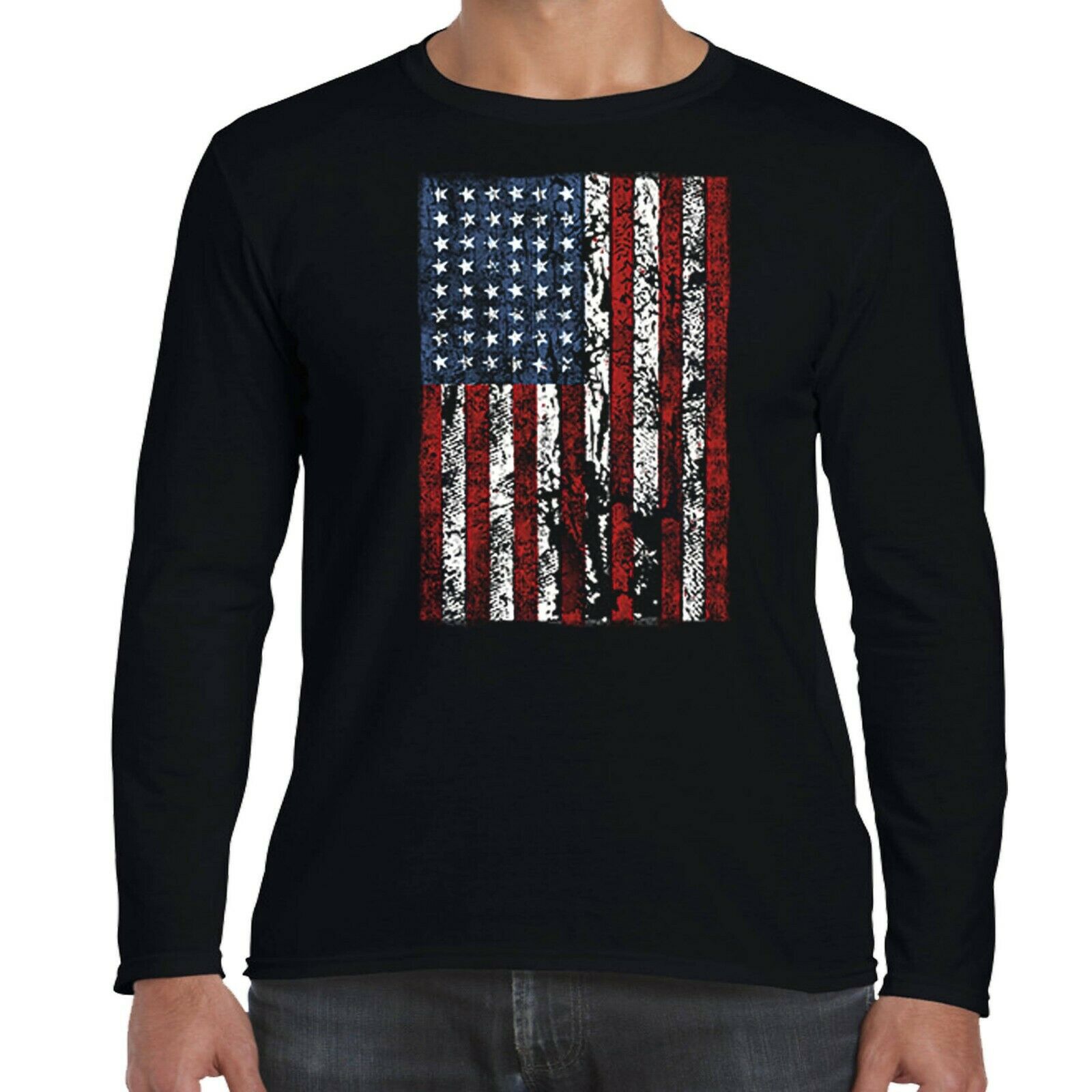 usa flag long sleeve shirt