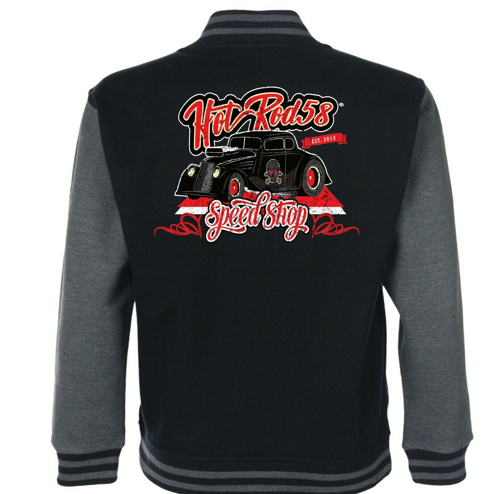 Hotrod 58 hot rod american varsity baseball jacket speed shop garage ...