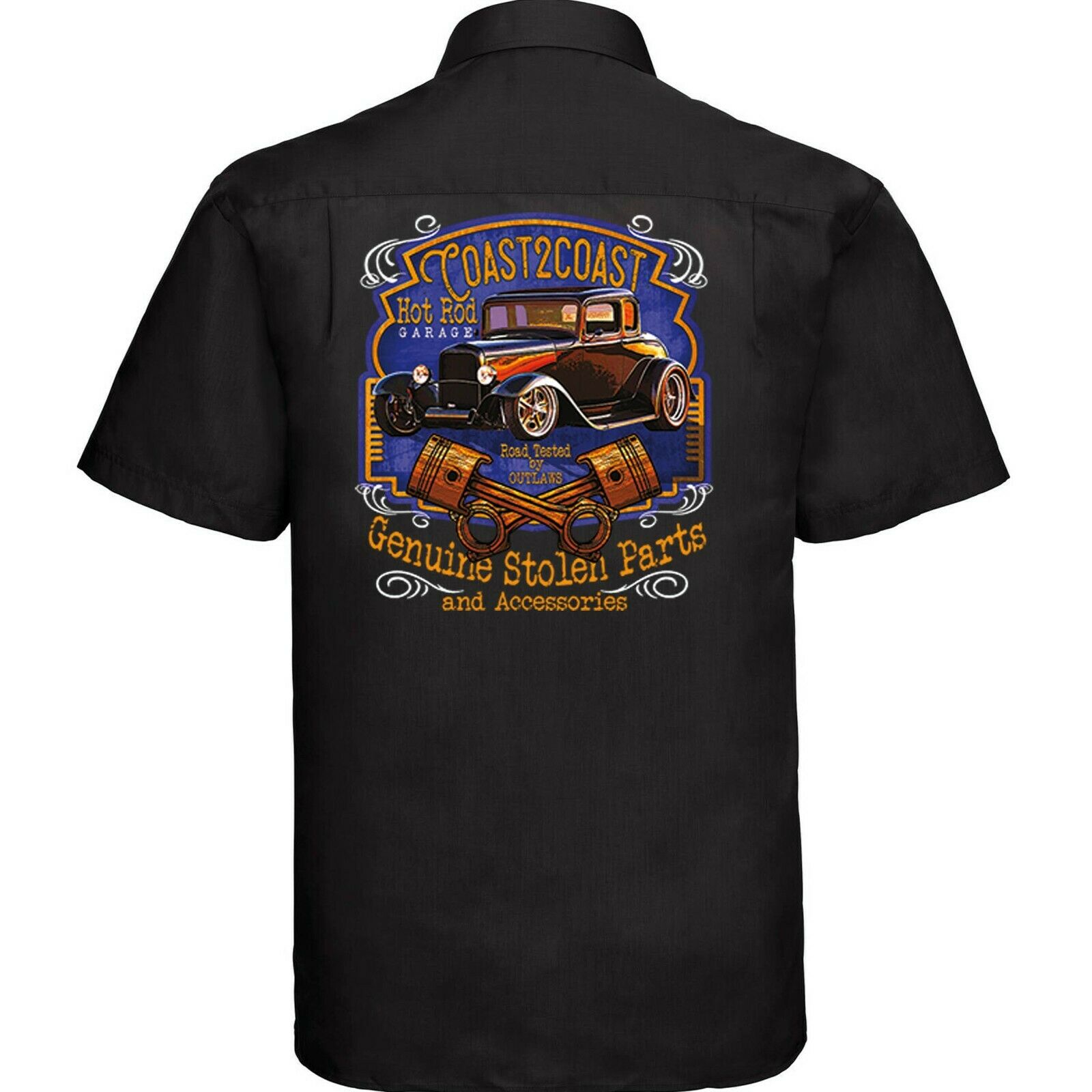 rockabilly mechanic shirt