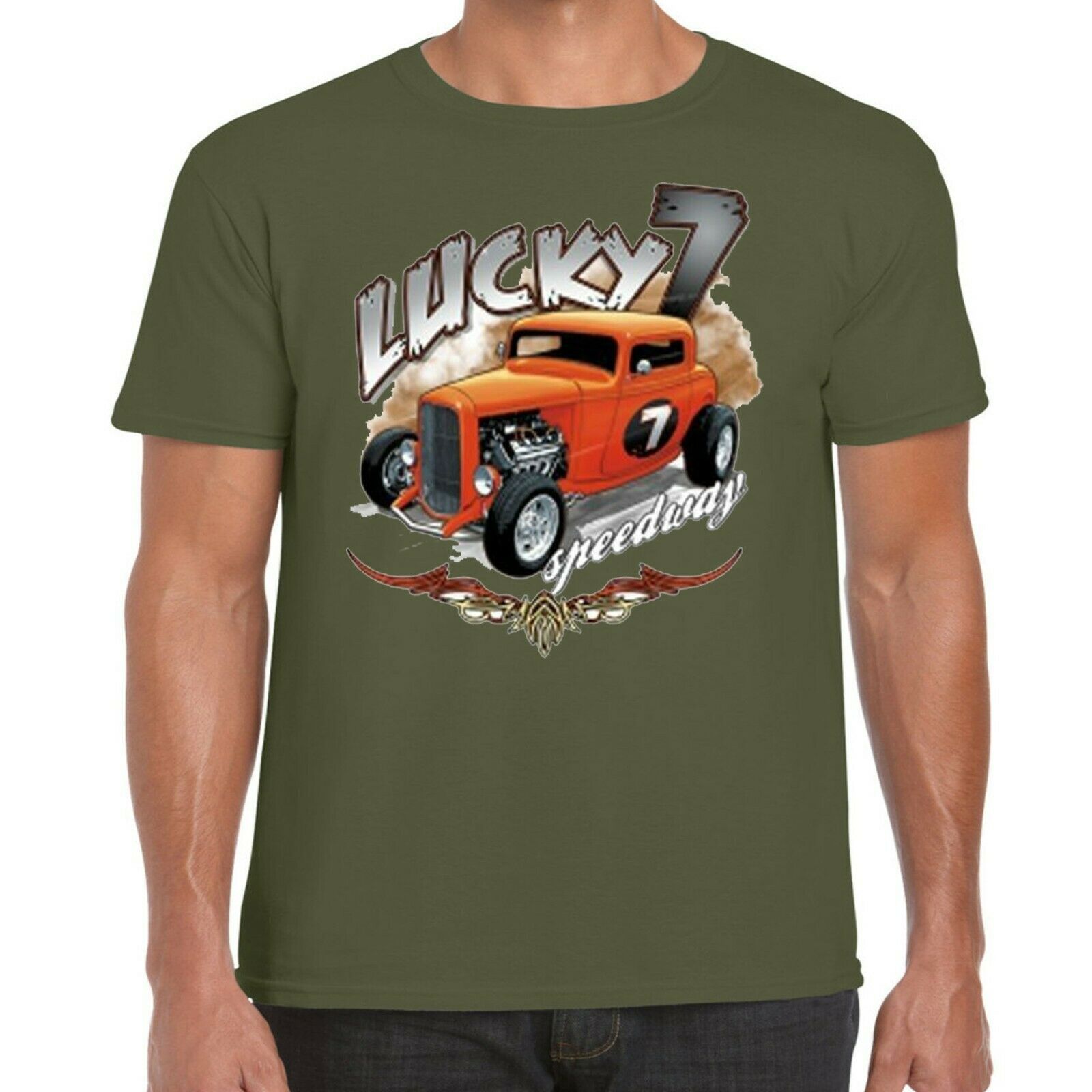 Homme Hotrod 58 Hot Rod T-shirt à manches longues American Classic Vintage Mopar Voiture 18