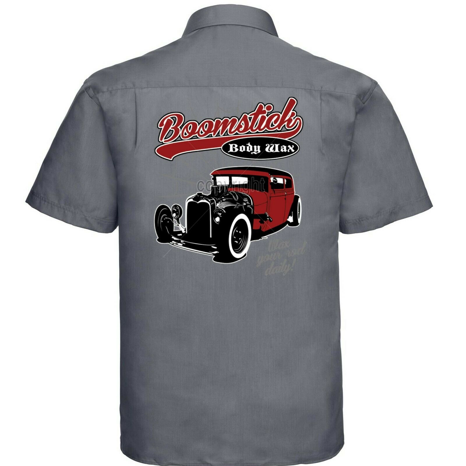 Hot Rod 58 Garage Work Shirt Vintage Rockabilly Custom Rat Car T ...