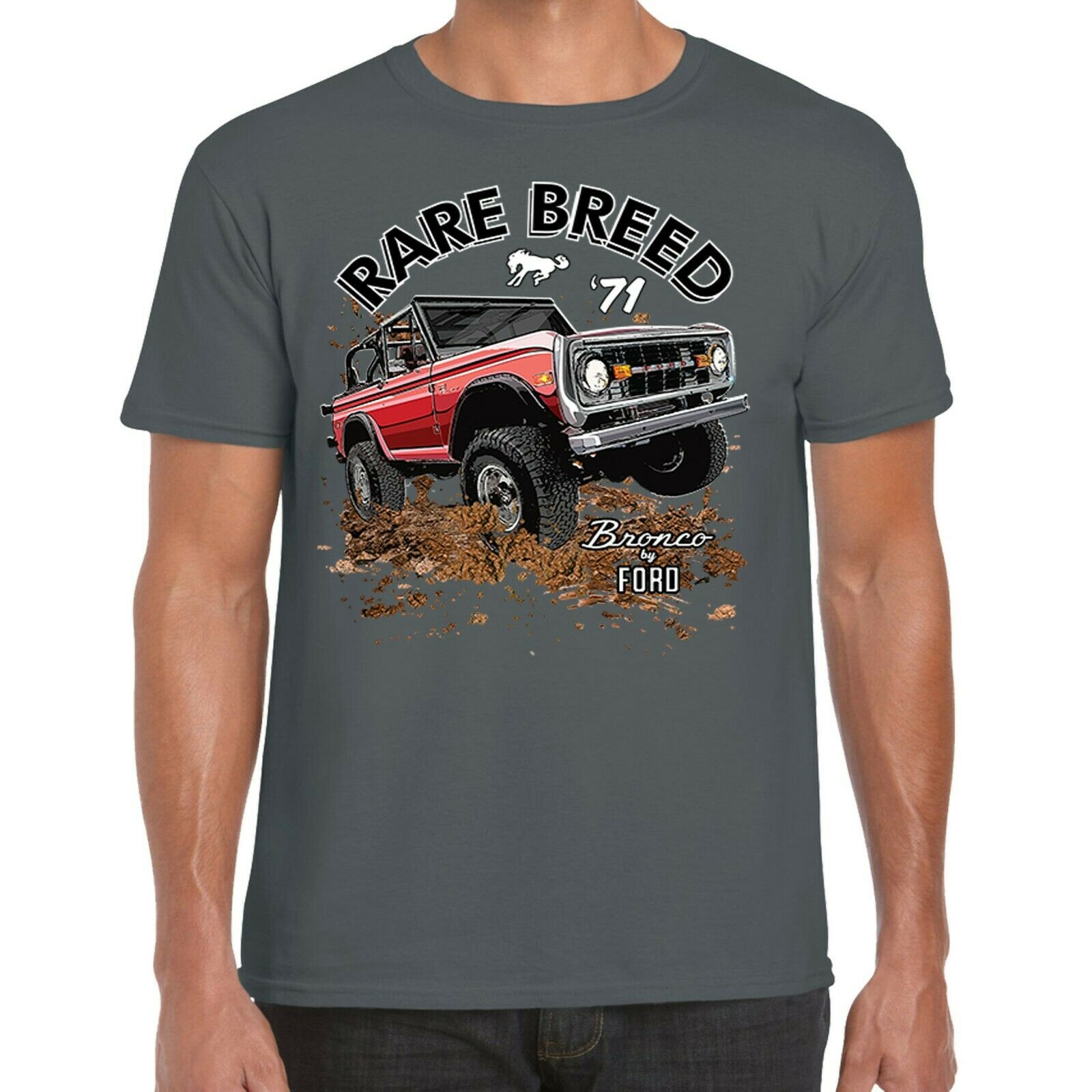 Mens Ford Bronco T Shirt American Vintage Classic Retro 4x4 Truck Off ...