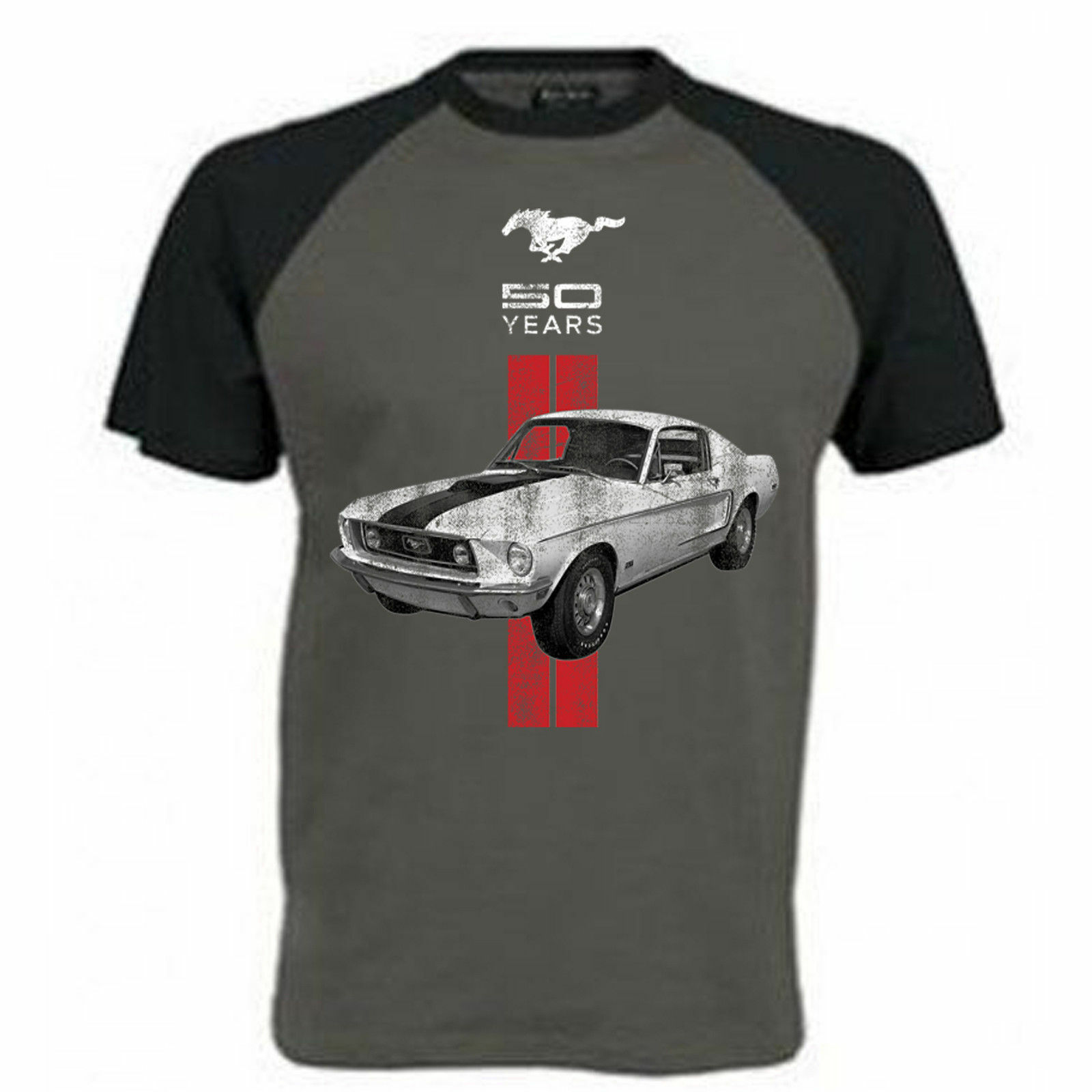 Mens Ford Mustang T Shirt Pony Cobra Shelby American Classic Muscle Car Clothing Hot Rod 58