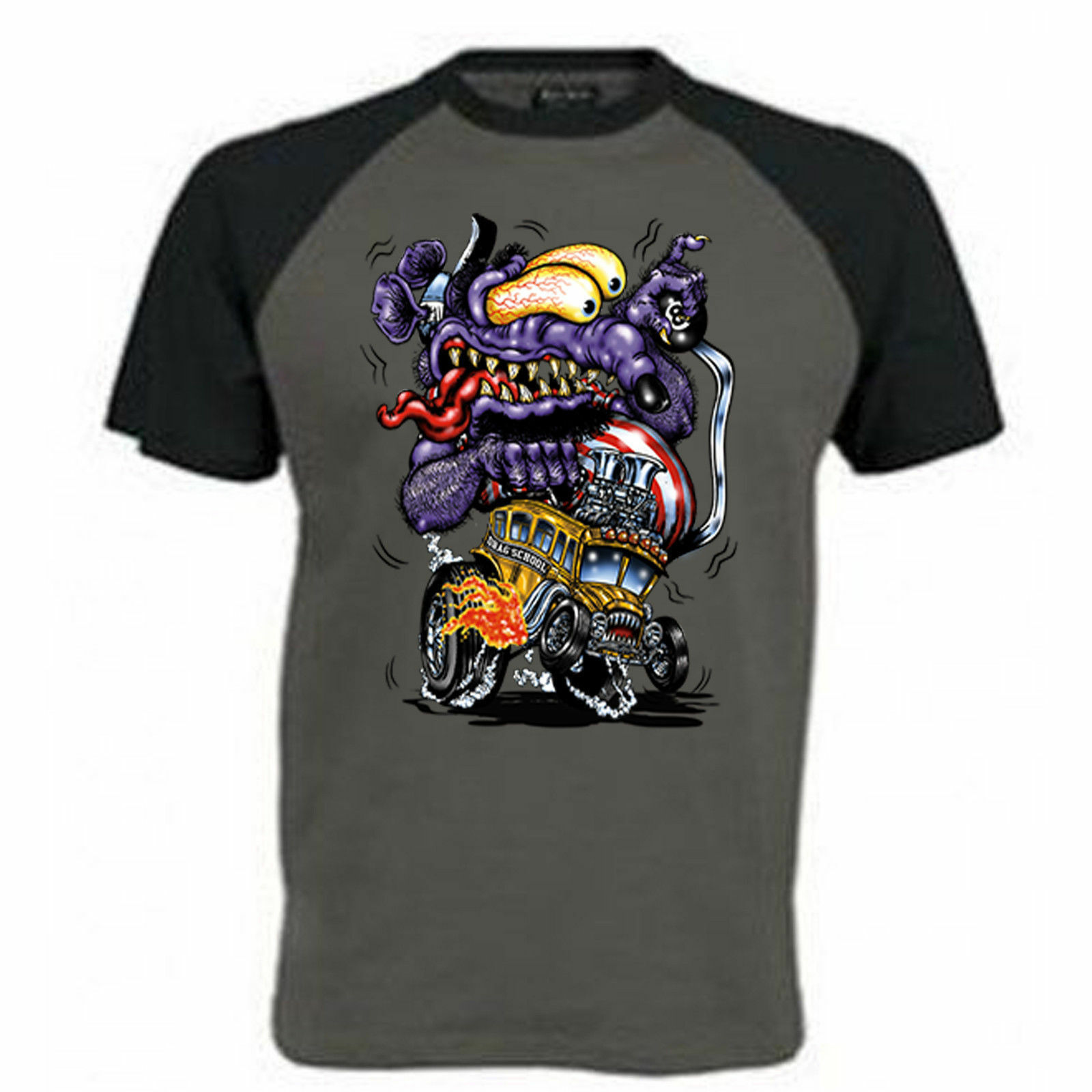 Mens Hotrod 58 T Shirt Rat Rod Cartoon Garage American ...