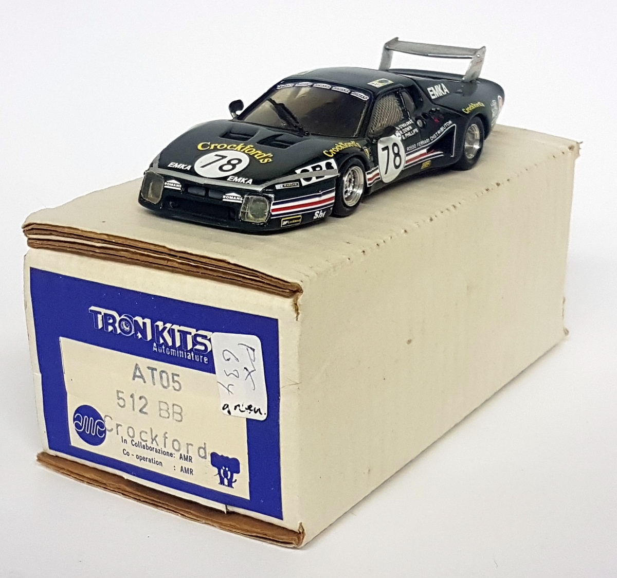 Tron Kits 1/43 Scale White Metal Built Kit - AT05 Ferrari 512bb 