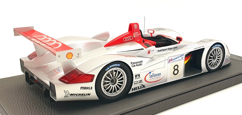 Top Marques 1/18 Scale TOP106A Audi R8 NR.8 Le Mans 2000 - Silver