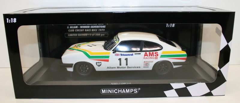 Minichamps 1/18 Diecast 155 798611 Ford Capri 3.0 J.Allam