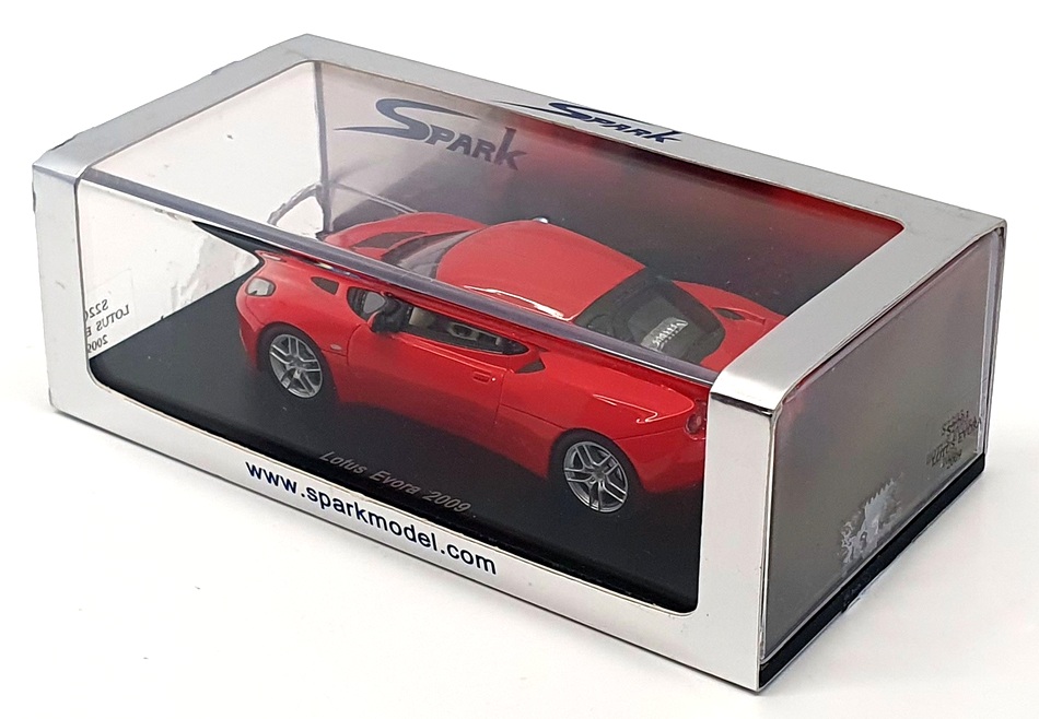 Spark 1/43 Scale Resin Model Car S2203 - 2009 Lotus Evora - Red