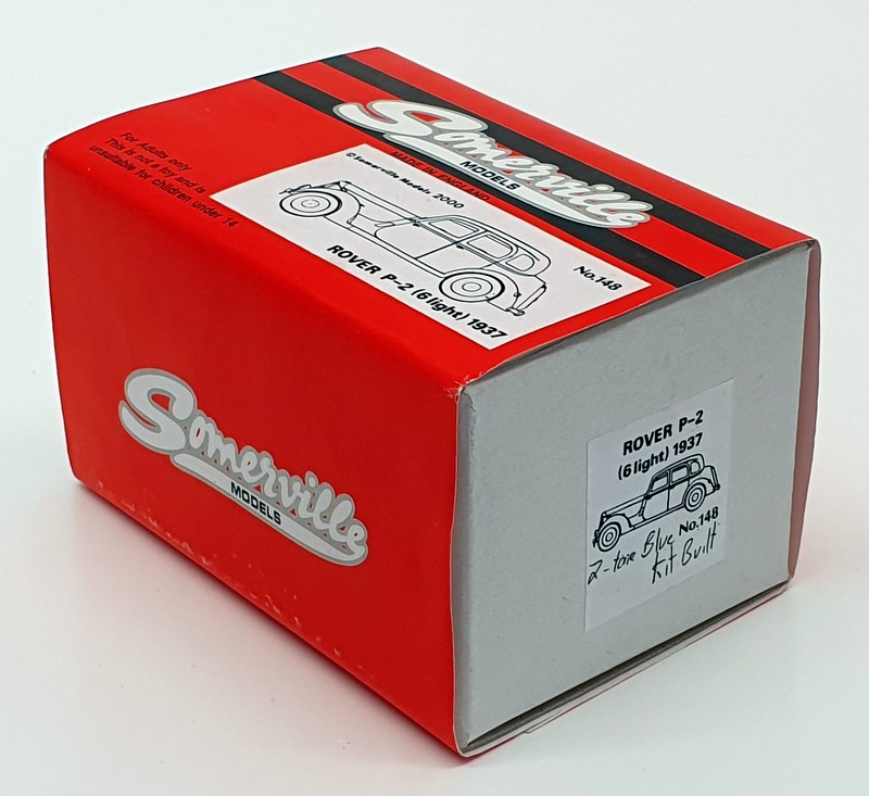 Somerville 1/43 Scale Built Kit 148 - 1937 Rover P2 (6 Light) - Blue/Cream