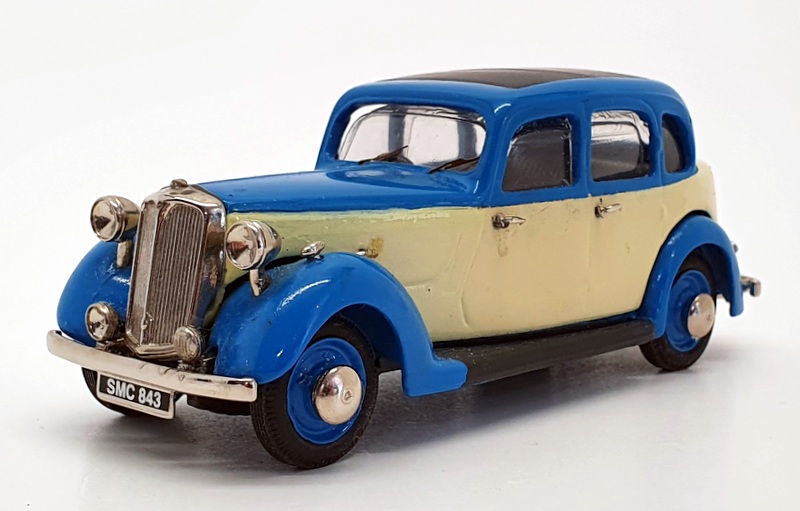 Somerville 1/43 Scale Built Kit 148 - 1937 Rover P2 (6 Light) - Blue/Cream