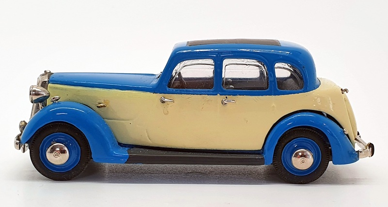 Somerville 1/43 Scale Built Kit 148 - 1937 Rover P2 (6 Light) - Blue/Cream