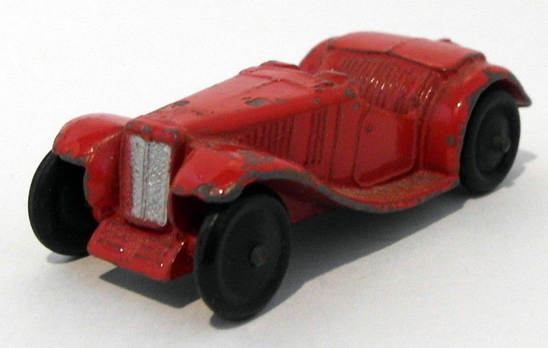 Vintage Dinky Meccano 35 - 2 Inches Long MG Sports Car - Red