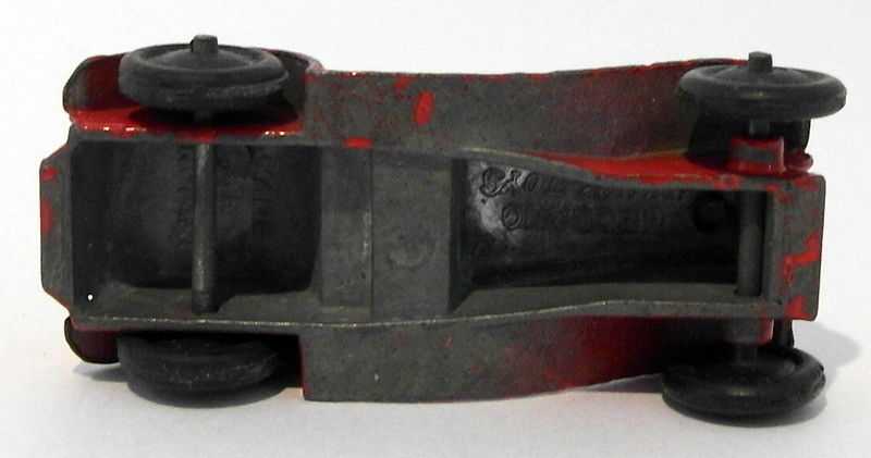 Vintage Dinky Meccano 35 - 2 Inches Long MG Sports Car - Red