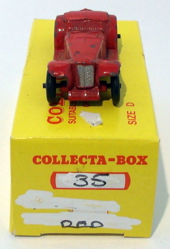 Vintage Dinky Meccano 35 - 2 Inches Long MG Sports Car - Red