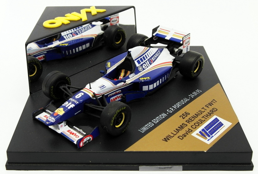 Onyx 1/43 Scale Model Car 256 - Williams Renault FW17 - David Coulthard ...