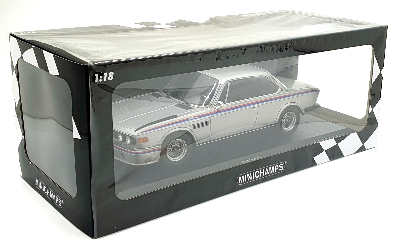 Minichamps 1/18 Scale 155 028135 - 1973 BMW 3.0 CSL - Silver | eBay