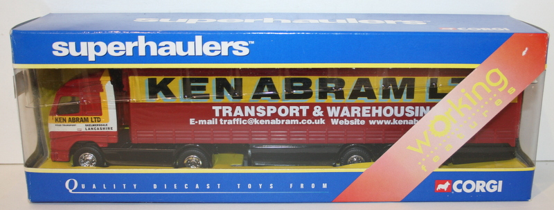 Corgi Superhaulers Diecast Model TY86710 - Volvo Curtainside - Ken Abrams