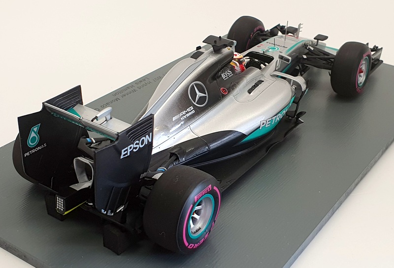 Spark 1 18 Scale 18s243 Mercedes F1 W07 Hybrid Winner Monaco Gp 16 Silver Ebay