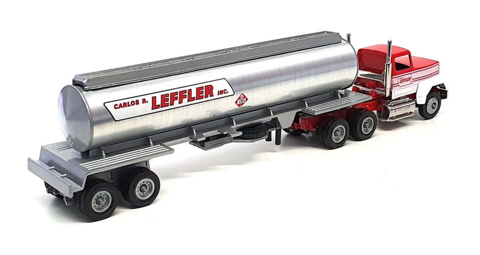 Winross 1/64 Scale 21322 - Ford Tanker Truck (Leffler) - Red/White/Silver