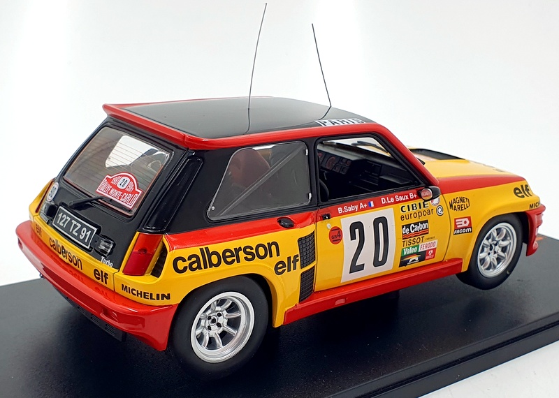 IXO Models 1/18 Scale 18RMC118 Renault 5 Turbo #20 Monte Carlo 1981 B.Saby