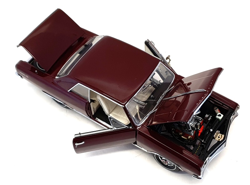 Exact Detail 1/18 Scale Diecast WCC504 - 1965 Chevrolet Malibu SS - Burgundy