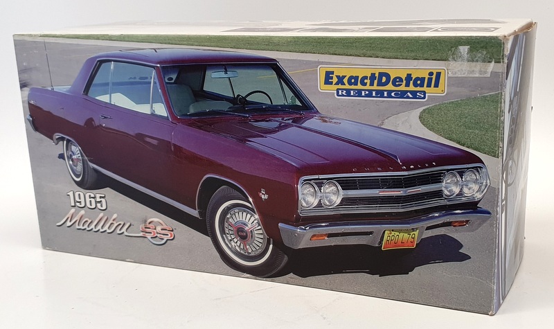 Exact Detail 1/18 Scale Diecast WCC504 - 1965 Chevrolet Malibu SS - Burgundy